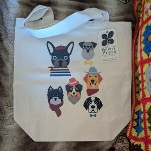 Dog Lover Canvas Tote by Potluck Press 🐾 | New With Tags
